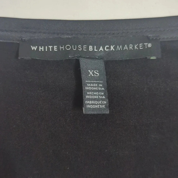 WHBM Long-Sleeve Scoop-Neck Tee, Color Black Size XS - Picture 13 of 14